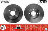 Brake Disc DF4240 - TRW