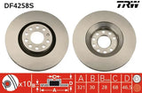 Brake Disc DF4258S - TRW