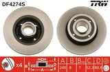 Brake Disc DF4274S - TRW