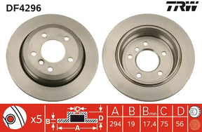 Brake Disc DF4296 - TRW