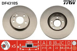 Brake Disc DF4310S - TRW