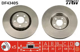 Brake Disc DF4340S - TRW