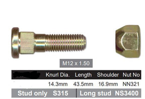 Stud & Nut NS321 - Nice Products | Universal Auto Spares
