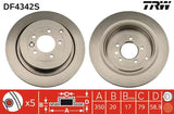 Brake Disc DF4342S - TRW