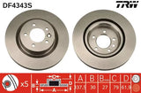 Brake Disc DF4343S - TRW