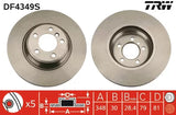 Brake Disc DF4349S - TRW