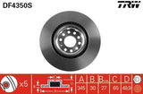 Brake Disc DF4350S - TRW