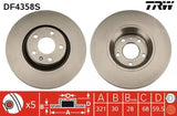 Brake Disc DF4358S - TRW