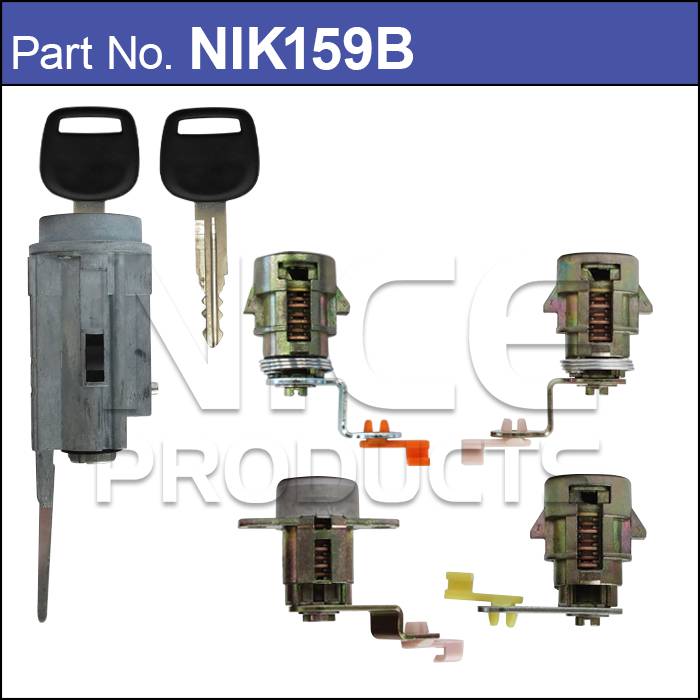Lock set (4) NIK159B - Nice Products | Universal Auto Spares
