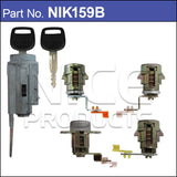 Lock set (4) NIK159B - Nice Products | Universal Auto Spares