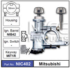 Lock & Switch NIC402 - Nice Products | Universal Auto Spares