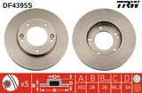 Brake Disc DF4395S - TRW