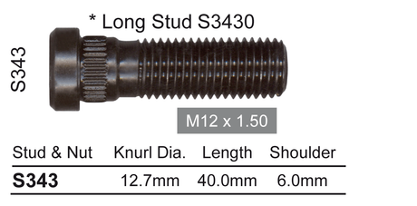 Wheel Stud S343 - Nice Products | Universal Auto Spares