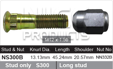 Stud & Nut NS300B - Nice Products | Universal Auto Spares