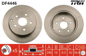 Brake Disc DF4446 - TRW