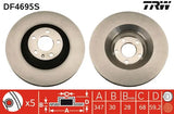 Brake Disc DF4695S - TRW