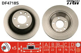 Brake Disc DF4718S - TRW