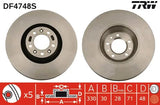 Brake Disc DF4748S - TRW