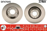 Brake Disc DF4764S - TRW
