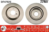 Brake Disc DF4792S - TRW
