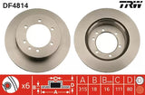 Brake Disc DF4814 - TRW
