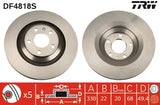 Brake Disc DF4818S - TRW