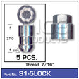 Lock Nuts (set of 5) S1-5LOCK - Nice Products | Universal Auto Spares