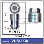 Lock Nuts (set of 5) S1-5LOCK - Nice Products | Universal Auto Spares