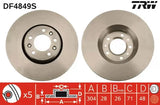 Brake Disc DF4849S - TRW