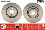 Brake Disc DF4851S - TRW