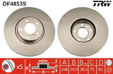 Brake Disc DF4853S - TRW