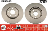 Brake Disc DF4866S - TRW