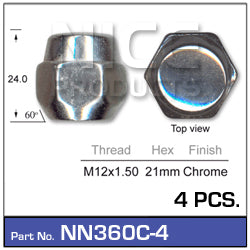 Wheel Nut NN360C-4 - Nice Products | Universal Auto Spares