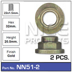 Hub-Nut NN51-2 - Nice Products | Universal Auto Spares