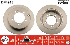 Brake Disc DF4913 - TRW