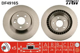 Brake Disc DF4916S - TRW
