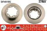 Brake Disc DF4919S - TRW