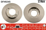 Brake Disc DF4924S - TRW