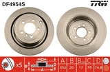 Brake Disc DF4954S - TRW