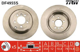 Brake Disc DF4955S - TRW