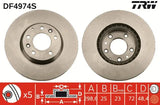 Brake Disc DF4974S - TRW