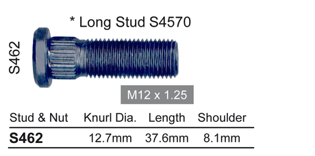 Wheel Stud S462 - Nice Products | Universal Auto Spares