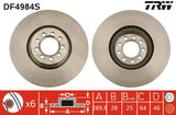 Brake Disc DF4983S - TRW