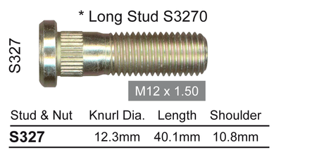 Wheel Stud S327 - Nice Products | Universal Auto Spares