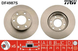 Brake Disc DF4987S - TRW