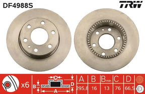 Brake Disc DF4988S - TRW