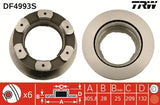 Brake Disc DF7993S - TRW