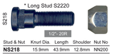 Stud & Nut NS218 - Nice Products | Universal Auto Spares