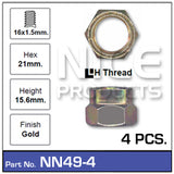 Hub-Nut NN49-4 - Nice Products | Universal Auto Spares