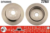 Brake Disc DF6000S - TRW